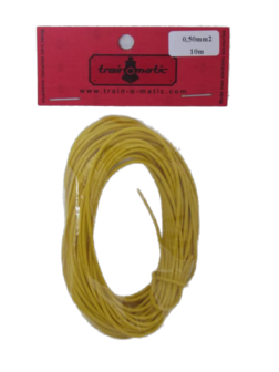 train-O-matic 01130404 Wire, 0.50 mm2 cross section, YELLOW