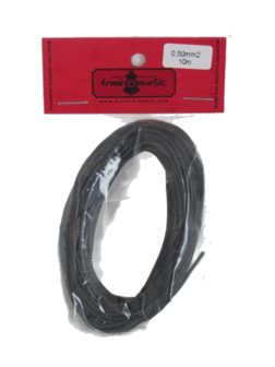 train-O-matic 01130402 Wire, 0.50 mm2 cross section, BLACK