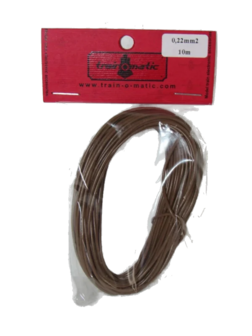 train-O-matic 01130310 Wire, 0.22 mm2 cross section, BROWN