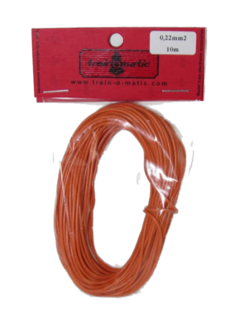 train-O-matic 01130306 Wire, 0.22 mm2 cross section, ORANGE