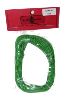 train-O-matic 01130208 Wire, 0.14 mm2 cross section, GREEN
