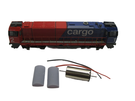 micromotor NH004 motor ombouwset voor Hobbytrain G2000