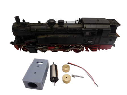 micromotor HR015F motor ombouwset voor Roco DB DR DRG BR 57, u.a.