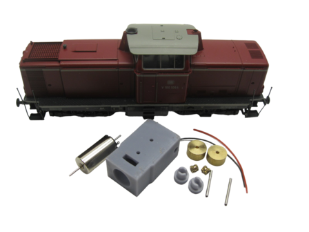 micromotor HR008C HO motor ombouwset voor Roco V 100, BR 211/212/213, BR 203/204, u.a.