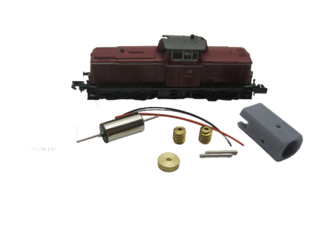 micromotor NA018C motor ombouwset voor Arnold DB SBB FS Solvay Seco TWE AVG V100 , BR 211, BR 212, Wiebe BR 213, &Ouml;BB Rh 2048