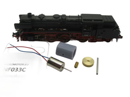 micromotor nf033C N ombouwset voor Fleischmann BR 62  DB, DR, DRG