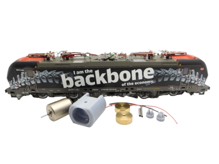 micromotor HR035C motor ombouwset voor Roco SBB Be 4/6 II