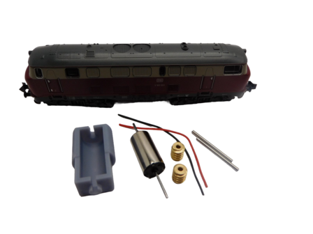 micromotor NM034G N motor ombouwset voor Minitrix V 160, BR 216, BR 217, BR 218