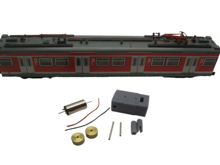 micromotor HR005C Glockenankermotor ombouwset voor Roco BR 420, ET 420, S-Bahn