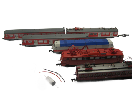 micromotor NA011 motor ombouwset voor Arnold BR 240 DE 1024, DR DRG BR 96, K.Bay.Sts.B. Gt 2 x 4/4, DB BR 150*, DB DRG BR 116 E16, DB DRG ET 88, DB BR 420, US loco S2