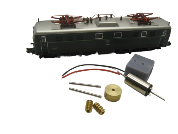 micromotor nf029C N ombouwset voor Fleischmann ÖBB 1010, SBB Ae 6/6, DB DRB E94, DR DRG BR 194, u.a.