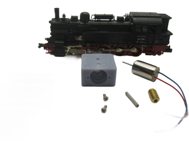 micromotor nf023G N ombouwset voor Fleischmann BR 94 (DB DR DRG), ÖBB 694, KPEV T16.1, FS 897