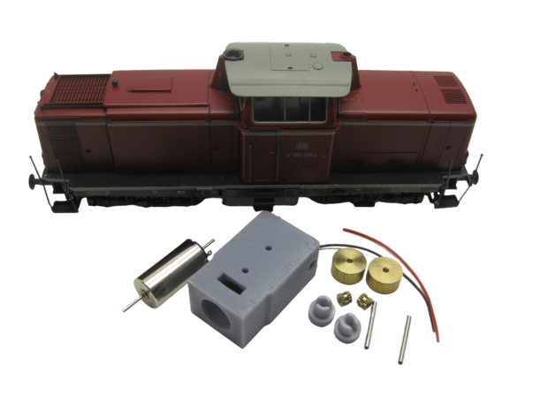 micromotor HR008C HO motor ombouwset voor Roco V 100, BR 211/212/213, BR 203/204, u.a.