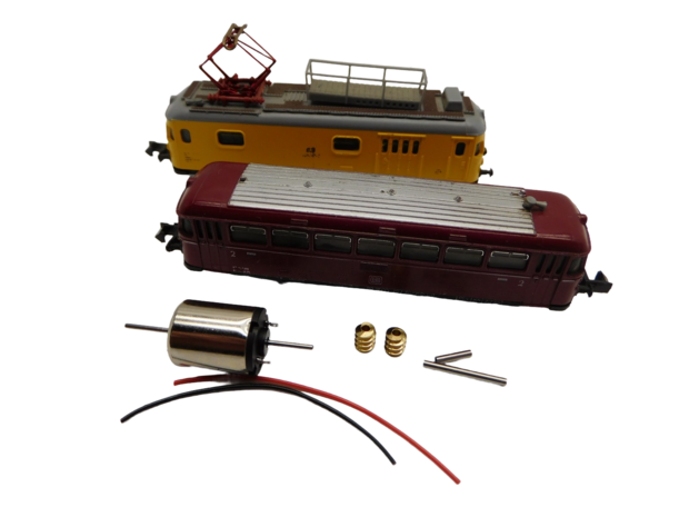 micromotor NA028G motor ombouwset voor Arnold Railbus VT 98, Schienenbus (Alt)  VT 98, BR 798, BR 998, BR 701, ÖBB BVT 5081, RENFE 301, Turmtriebwagen (Alt)