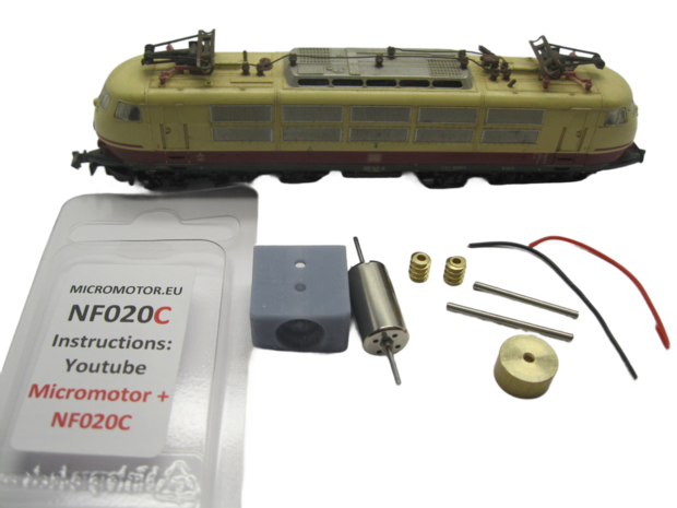 micromotor NF020C N ombouwset voor Fleischmann DB BR 103