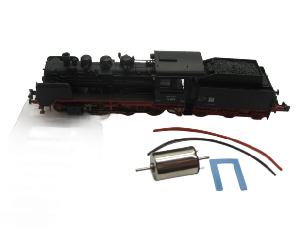 micromotor NF034S ombouwset voor Fleischmann DB BR 24, DR BR 37