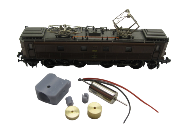 micromotor NR009C motor ombouwset voor Roco SBB Be 4/6 OBB Rh 1044, 1144