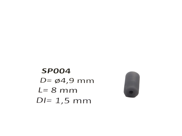 micromotor SP004 &oslash; 4.9 x 8 met kruis - &oslash; 1.5 mm cardankoppelingshouder