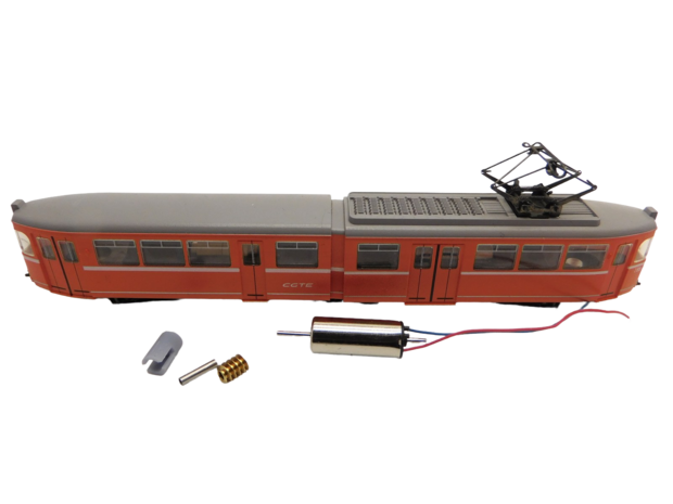 micromotor NA040G motor ombouwset voor Arnold GT 6, Tram, Stra&szlig;enbahn