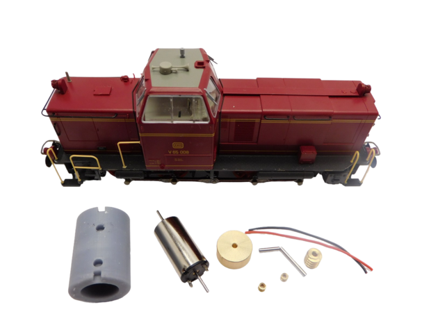 micromotor HR017C  motor ombouwset voor: Roco V36, V65, en andere