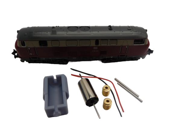 micromotor NM034G N motor ombouwset voor Minitrix V 160, BR 216, BR 217, BR 218