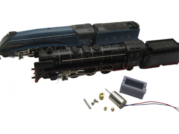 micromotor NM021G motor ombouwset voor Minitrix BR 01 Antrieb in Lok, UK Class 7P, Class 4A