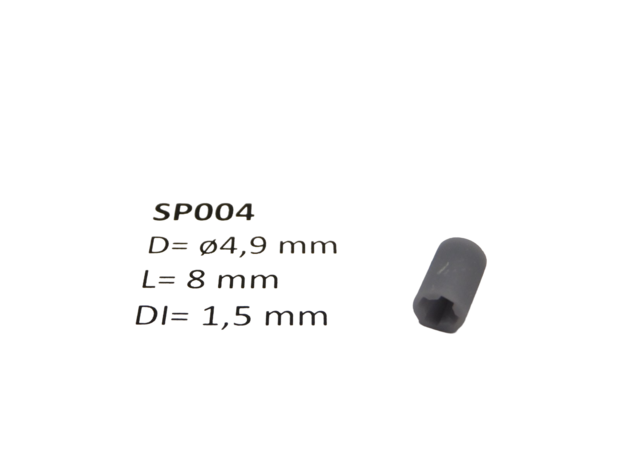 micromotor SP004 &oslash; 4.9 x 8 met kruis - &oslash; 1.5 mm cardankoppelingshouder