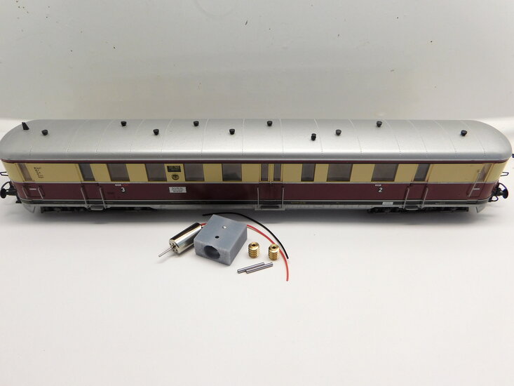 micromotor HLI012 ombouwset Liliput DB VT 25, DB VT 33, DR VT 137