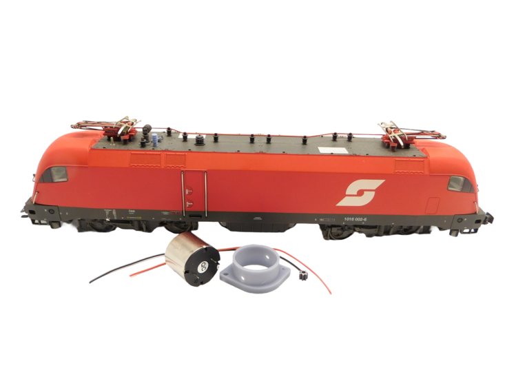 micromotor HM001G motor ombouwset voor M&auml;rklin C-sinus. BR 01.10, BR 42.90, BR 103/E 03, en andere