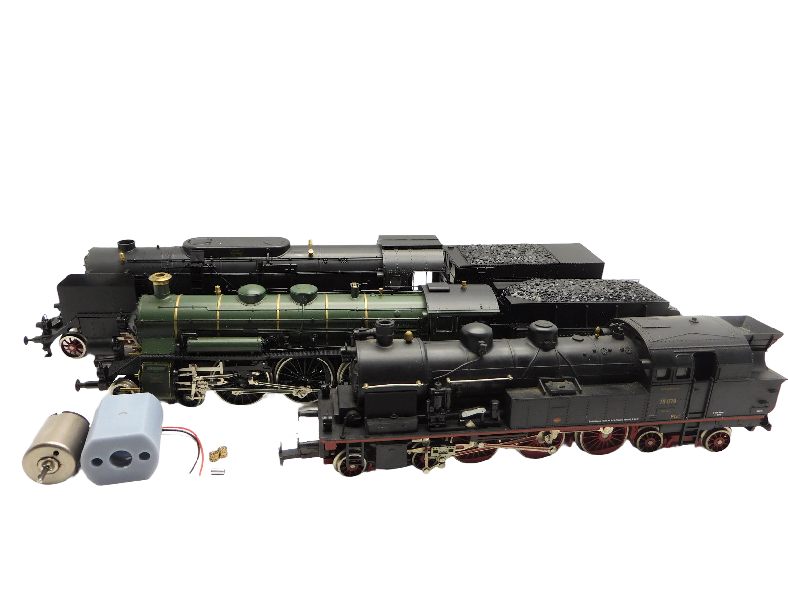 micromotor HLI004 motor ombouwset voor Liliput BR 18.4, S 3/6, DR BR 12, BB&Ouml; BR 214.10 &Ouml;BB T12 006, BR 78