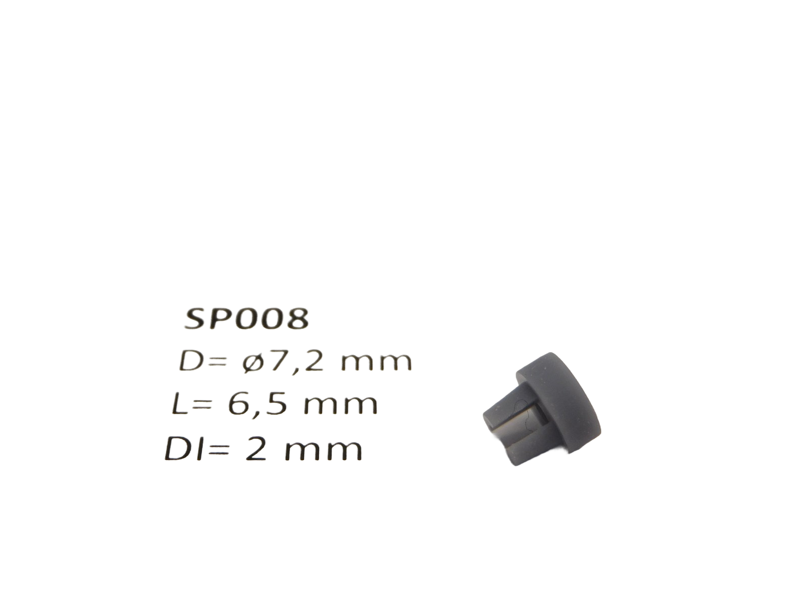 micromotor SP008 &oslash; 7.2 x 6.5 - &oslash; 2 mm cardankoppelingshouder