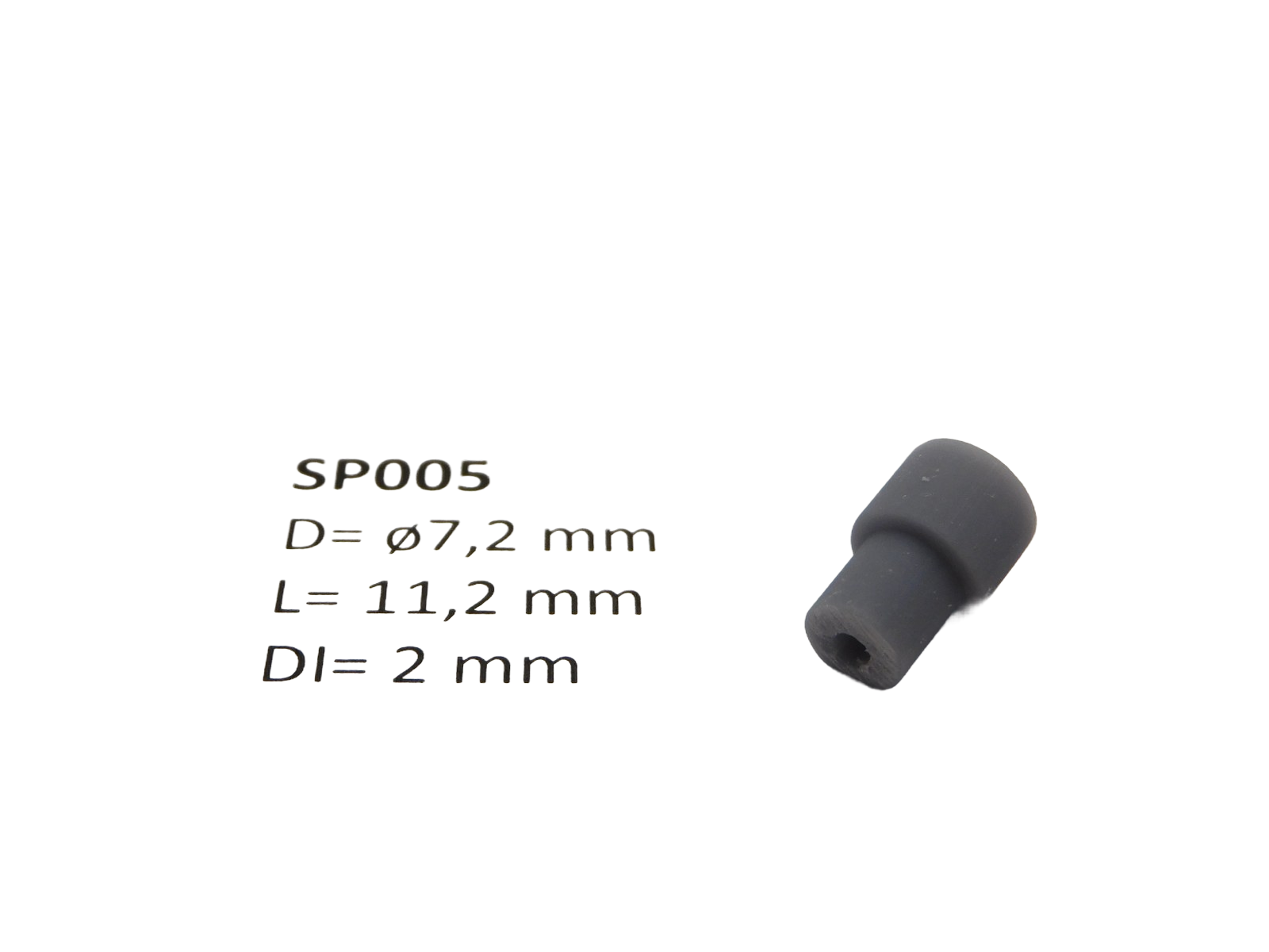 micromotor SP005 &oslash; 7.2 x 11.2 met kruis - &oslash; 2 mm cardankoppelingshouder