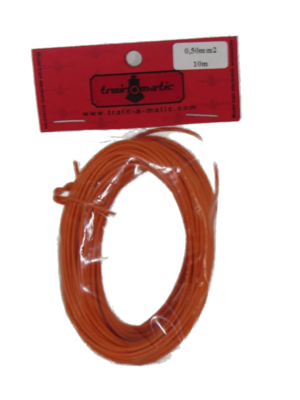 train-O-matic 01130406 Wire, 0.50 mm2 cross section, ORANGE train-O-matic 01130406 Wire, 0.50 mm2 cross section, ORANGE