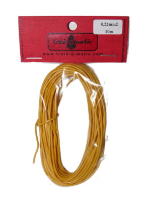 train-O-matic 01130304 Wire, 0.22 mm2 cross section, YELLOW train-O-matic 01130304 Wire, 0.22 mm2 cross section, YELLOW