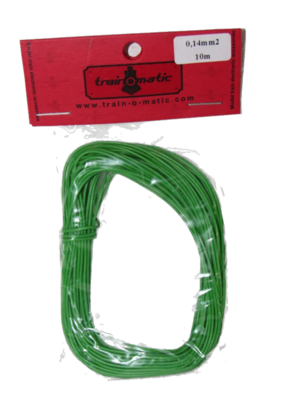 train-O-matic 01130208 Wire, 0.14 mm2 cross section, GREEN train-O-matic 01130208 Wire, 0.14 mm2 cross section, GREEN