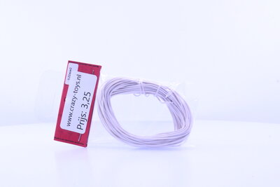 train-O-matic flexible electrisiteitsdraad 10 meter 0.2mm wit train-O-matic flexible electrisiteitsdraad 10 meter 0.2mm wit