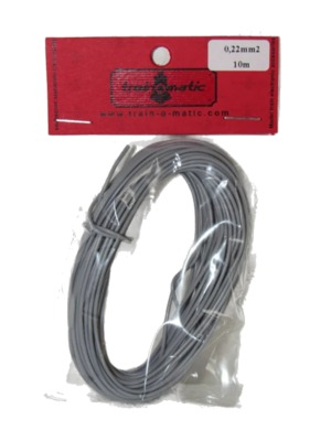 train-O-matic 01130305 Wire, 0.22 mm2 cross section, GRAY