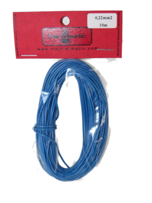 train-O-matic 01130307 Wire, 0.22 mm2 cross section, BLUE