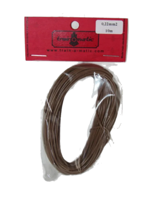 train-O-matic 01130310 Wire, 0.22 mm2 cross section, BROWN