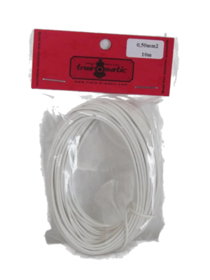 train-O-matic 01130403 Wire, 0.50 mm2 cross section, WHITE