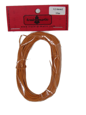 train-O-matic 01130206 Wire, 0.14 mm2 cross section, ORANGE train-O-matic 01130206 Wire, 0.14 mm2 cross section, ORANGE