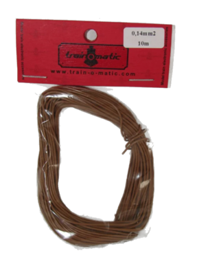 train-O-matic 01130210 Wire, 0.14 mm2 cross section, BROWN train-O-matic 01130210 Wire, 0.14 mm2 cross section, BROWN