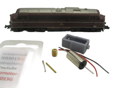 micromotor NM015G motor ombouwset voor Minitrix Nohab micromotor NM015G motor ombouwset voor Minitrix Nohab