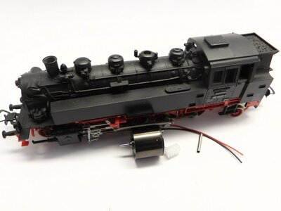 micromotor HP010G motor ombouwset Piko (Gützold) BR 86, BN 150 micromotor HP010G motor ombouwset Piko (Gützold) BR 86, BN 150