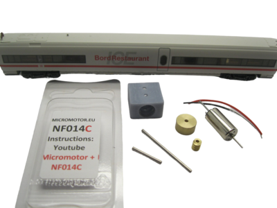 micromotor nf014C N ombouwset voor Fleischmann ICE-T micromotor nf014C N ombouwset voor Fleischmann ICE-T
