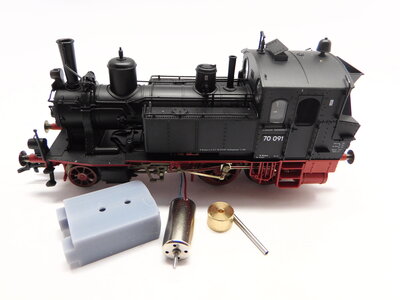 micromotor HF013F ombouwset voor Fleischmann BR 70 DB/DRG/ÖBB, K. Bay.St.B PT 2/3