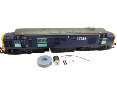 micromotor 0T006G motor ombouwset voor Hornby Class A3, Class B17/4, Class 6P Patriot, Class 7MT, Standard 9F, Gordon class, GWR 2800, Class 37, Class 47, Thomas the train