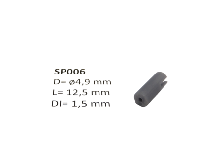 micromotor SP006 ø 4.9 x 12.5 - ø 1.5 mm cardankoppelingshouder