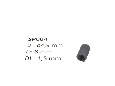 micromotor SP004 ø 4.9 x 8 met kruis - ø 1.5 mm cardankoppelingshouder