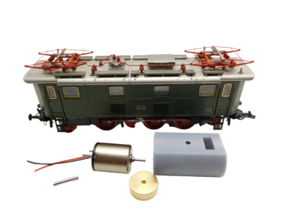 micromotor HR022F motor ombouwset voor Roco BR 132, E 32 (Neu), K. Bay. Sts. B. EP2 (Neu)